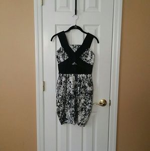 Go International Black & White Dress